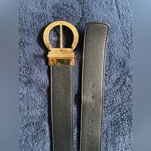 Noel Asmar Leather Black/White Reversible Belt